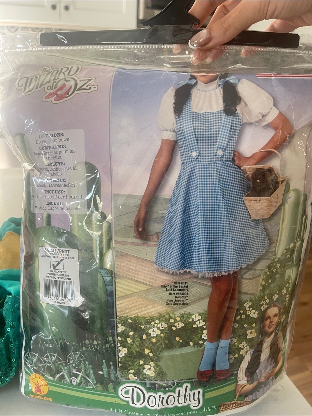 Dorothy 75th anniversary Blue Gingham adult small size 6-10 Costume